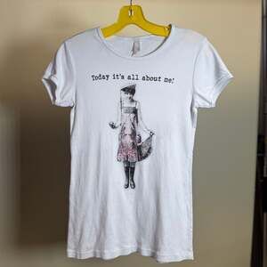 Today is All About Me Flapper Girl Baby Tee Size S